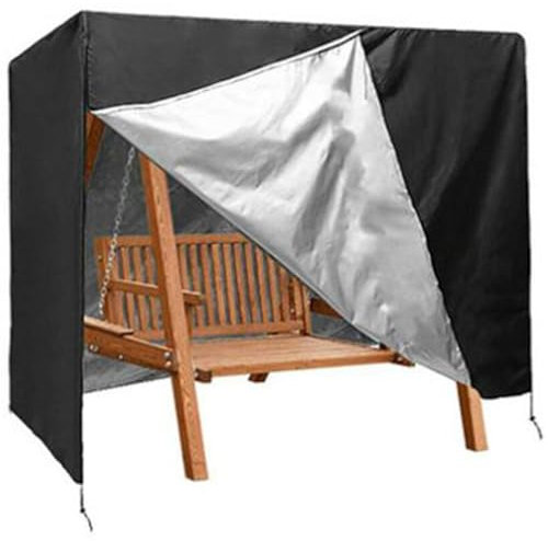 Hollywoodschaukel Schutzhülle 4 Sitzer, 210D Oxford-Stoff Gartenschaukel Abdeckplane, für Gartenschaukel, Gartenmöbel, Strandkorb(220 * 125 * 170cm)