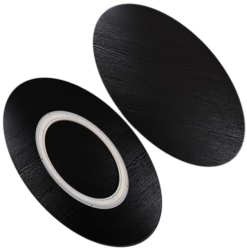 WSFDJX Lazy Susan-Drehteller aus Holz, 360° drehbares rundes Schwenktablett, for Käsebretter, Speisekammer, Kühlschrank, Arbeitsplatte, runde Standard-Tischplatte(Black,100cm(40in))