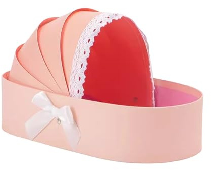 Baby Showers Empty Hamper Basket Cradle Gift Box Cardboard Flower Basket Floral Arrangement Box For Baby Showers Wedding Floral Arrangement