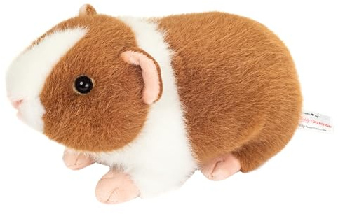 Teddy Hermann 92665 Meerschweinchen Hellbraun-weiß 19 cm, Kuscheltier | Naturgetreu gestaltet, liebevoll ausgearbeitete Details, ab 0 Monaten, waschbar, Füllung mit recyceltem Polyester