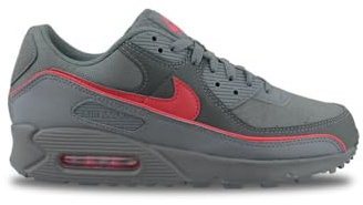 NIKE Air Max 90 Iron Grey University Red Hv4517-001, grau, 44.5 EU