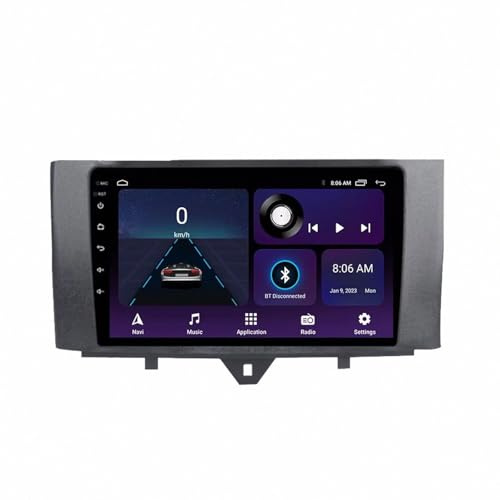 Navigatore per Auto per Benz Smart Fortwo 2011-2015 Car Multimedia Radio Carplay, Android Auto, Touch Gps, Bluetooth, Dsp, Wi-Fi, Usb, Retrocamera, 8 Nucleo 8G+256G