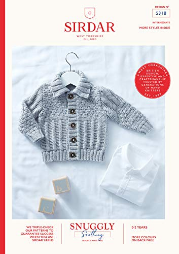 Sirdar Snuggly Soothing Knitting Pattern Booklet - 5318 Jacket
