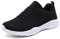 KOUDYEN Laufschuhe Atmungsaktiv Turnschuhe Schnürer Sportschuhe Sneaker für Herren Damen, 40 EU, Schwarz