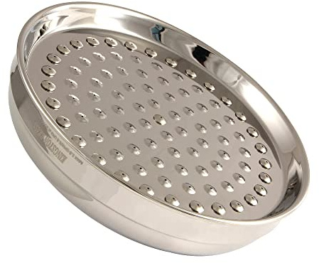 Kingston Brass K124A6 Victorian 8-Inch Round Raindrop Brass Shower Head in Polished Nickel