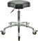 VAKON SALON - Ergonomischer Rollhocker - Premium Rollen mit Bremse - Höhenverstellbarer von 55-75 cm - Drehhocker Arbeitshocker Praxishocker
