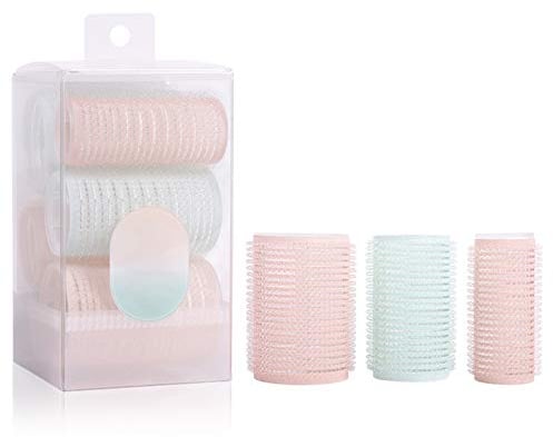 Uymaty Lockenwickler,Salon Friseur Lockenwickler,6PCS Self Grip Hair Rollers Set mit 3 Größen,Salon Friseur Lockenwickler DIY Curling Tool Locken und Styling von langen Haaren,kurzen Haaren und Pony