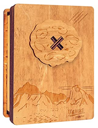 Logica Spiele Art. Die Venus-Mission - Geduldspiel aus Holz - Geheimebox - Schwierigkeitsgrad 5/6 Unglaubich - Star Adventures Serie