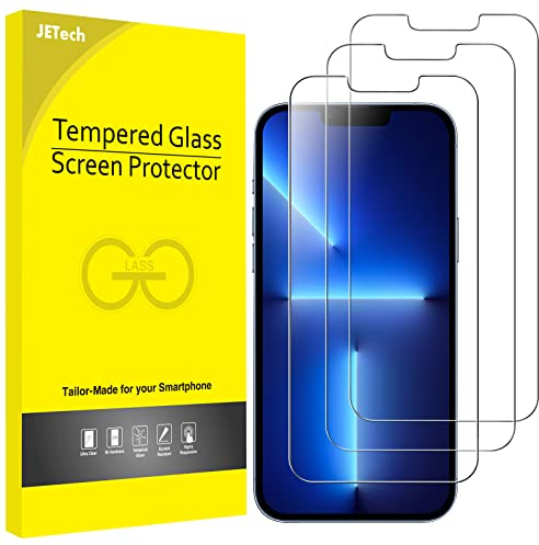 JETech Protector de Pantalla Compatible con iPhone 13 Pro MAX 6,7 Pulgadas, Cristal Vidrio Templado, 3 Unidades