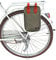 Tourbn TOURBON Canvas Leather Bike U Lock Holster Cycling Bag for Frame Pump Holder