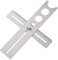 XLKJ Multi Angle Messlineal Einstellbarer Fliesenlochsucher Keramik Fliesen Loch Edelstahl Bohrlochmesswerkzeug für Tischler Fliesenleger