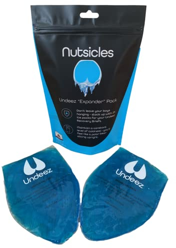Vasectomy (2) Ice Pack Underwear Inserts - Nutsicle Custom Fit Vasectomy Ice Packs for Pain Relief During Vasectomy Recovery - Vasectomy Gift for Men Blue