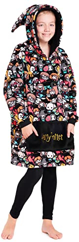 Harry Potter Kinder Hoodie Decke Übergröße Kapuzenpullover Mädchen und Jungen (Mehrfarbig)