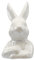 Knüllermarkt 33746-001 I Keramik Osterhasen Büste | weiß ca. 10 cm I Osterdeko Heimdeko I Frühling Frühjahr Tischdeko Ostern