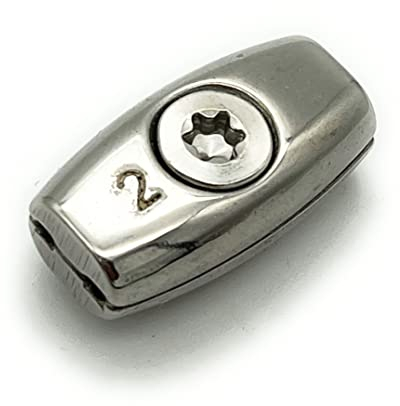 Drahtseilklemme Edelstahl A4 Eiform Ø 5 mm | 5 Stück | [ Größe Wählbar 2-6 mm] | Seilklemme für Drahtseile | Edelstahl V4A - AISI 316 | Torx TX30 (Ø 5mm, 5 Stück)