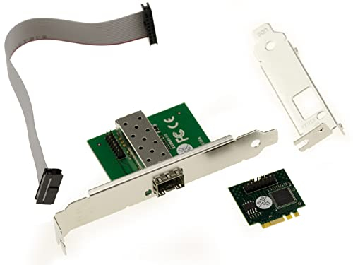 KALEA-INFORMATIQUE M2 E A Key SFP Fibra Gigabit LAN Ethernet 10 100 1000Mbps Scheda controller di rete con chipset Intel WGI210AS