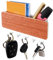 Belle Vous Schlüsselhalter Magnetisch Wand Schlüsselbrett Holz - 18 x 9,7 cm - Schlüsselanhänger Wand Montierter Hakenleiste Holz Schlüssel Aufhänger mit 5 Haken & Ablage - Für Haus & Eingangsbereiche