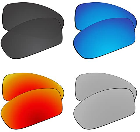 EZReplace Ersatzgläser kompatibel mit Maui Jim Byron Bay MJ746 Sonnenbrillen (polarisierte Gläser) – passend für Maui Jim Byron Bay Rahmen (Carbon Schwarz + Eisblau + Fire Red + Metal Silber), Carbon