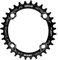 DECKAS Rundes ovales Kettenblatt 104BCD 32T 34T 36T 38T schmales breites Kettenblatt für 6 7 8 9 10 11 12 Gänge Ketten (Oval Schwarz, 34T)