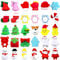 POPOYU Weihnachten Mini Mochi Squishy Set,Squeeze Spielzeug für Kinder,30 Stück Kawaii Mini Soft Mochi Squishy Spielzeug,Weihnachts Stretchy Stress Relief Spielzeug für Weihnachtsfeier Taschenfüller