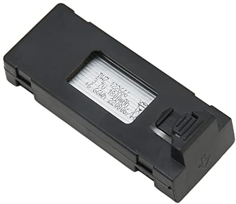 Batterie de Remplacement de Batterie de Drone RC Haute capacité 1800mAh 3.7V pour E88 E88MAX E525 E99 K3 RC UAV, Remplacement de Batterie de Drone RC (Le Noir)