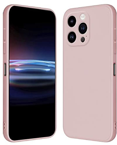 RankOne Custodia per iPhone 14 Pro (6.1 Inches) Cover Morbida in Silicone TPU - Polvere di sabbia