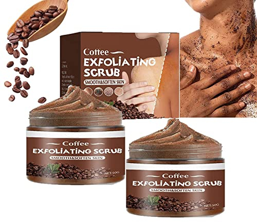 Blusoms Cacao Coffee Renewing Body Scrub, Erneuerndes Körperpeeling mit Kaffee, Gentle Exfoliating Body Scrub, Moisturizing and Brightening Rejuvenating Skin (2PCS)
