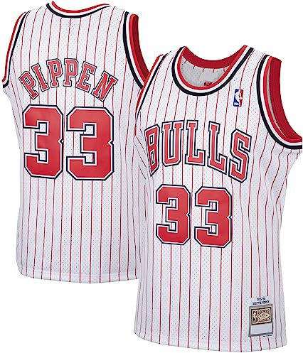 Scottie Pippen Chicago Bulls White Stripe Youth 8-20 Hardwood Classic Soul Swingman Player Jersey, Weiss/opulenter Garten, 8