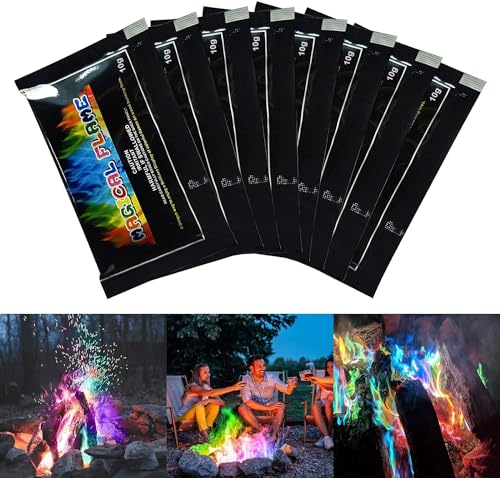 Polvo De Colores De Fuego, Polvo De Fuego De Color Llama, Es Adecuado para Combinar Halloween y Navidad, 80g