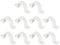 uxcell PVC Pipe Straps, 50pcs 20mm(3/4) Conduit Clamp Clip Two Hole Plastic Straps for Pipes Cables