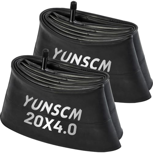 20x4 Bike Tubes AV32mm Schrader Valve 20 x 4.0 Fat E-Bike Tubes for 20 x 3.5/4.0 inch Electric Bike Bicycle Fat Bike Tire Tubes- 2 Pcs