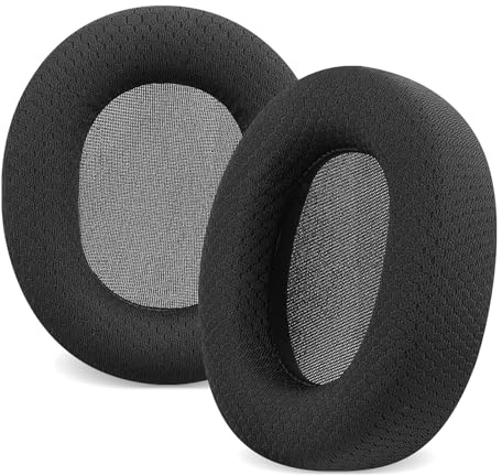 Linkidea Replacement Ear Pads for SteelSeries Arctis 1/3/ 5/7/ 7+/ 7P/ 7P+/ 7X/ 7X+/ 9/ 9X, Arctis Pro/Prime Headphones, Headset Earpads (Mesh Fabric/Black)