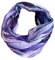 J26 Streifen Seide Glitzer Gold Fäden Sommer Frühling Loop Verlauf Regenbogen Rainbow Silk Uni Rundschal Schlauchschal Stola Schal leicht (Streifen Lila)