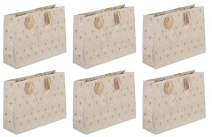 Eurowrap 324516Cpack 6 Geschenktaschen Kraft 37,3x11,8x27,5 cm Tanit
