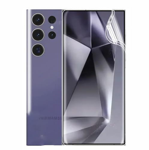 2pcs pellicola protettiva idrogel per Samsung Galaxy S24 Ultra 5G (6.8 Pollici), [Film flessibile] Morbida TPU Protezioni Schermo [Trasparente HD]