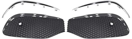 Omdhatu Auto Nebelscheinwerfergitter Auto Front Stoßstange Nebel Licht Kühlergrill Nebel Lampe Grill Abdeckung Mit Chrom Streifen Für Mercedes Für Benz E Klasse W213 2016-2020
