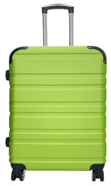 MODELISA - Maleta De Equipaje Avión Polipropileno 4 Ruedas Giratoria Cierre Cremallera con Candado Combinación Asa Telescópica (Lima, M)