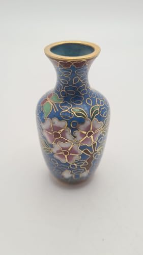 Cloisonne Deko Vase, China, Wohndeko, Gartendeko Handarbeit AA-34-3 3 * 6cm