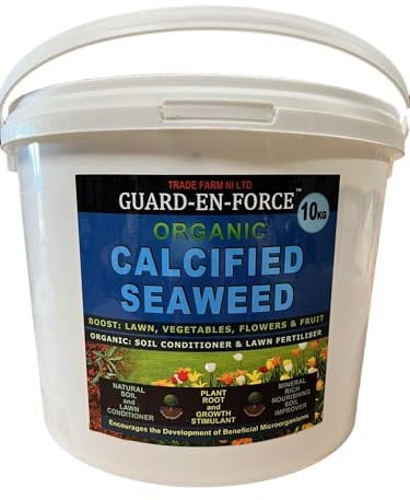 10KG Organic Calcified Seaweed Soil Conditioner and Growth Stimulant – Natural Acidity Balancer, Improves Soil Structure, Promotes Root Growth, Ideal for Lawns, Gardens, Vegetables, Fruit & Pots