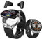 Reloj Buds, Reloj Inteligente y Auriculares 2 en 1, cancelación de Ruido, Pantalla Redonda de 1.39 Pulgadas, rastreador de Fitness con presión Arterial, frecuencia cardíaca, Monitor de sueñ (Plata)