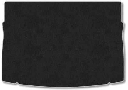 VW Golf (2013-2020) [Hatchback] Carpet Boot Mat | Grey Edge Trim Tailored Fit Boot Liner Full Coverage Protection Accessories Easy Clean Anti Slip Made in the UK