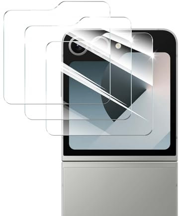 Lot de 3 Verre Trempé pour Samsung Galaxy Flip 5/6, Film Protection écran Protecteur, Vitre Protecteur écran, Ultra Résistant, HD Ultra Transparent, Dureté 9H Glass, Anti Rayures, Sans Bulles