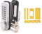 EAI Digital Code Door Lock with Intumescent Kit | Satin Chrome Fire Rated Push Button Mechanical Digital Codelock with Hold Back Function | for Internal & External Use