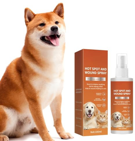Pet Hot Spray verhindert wirksam das Kauen und Lecken der Haut Ihres Hundes, 100 ml KzQ873 (Orange, 100ml)