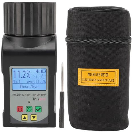 Misuratore di umidità per cereali, display LCD digitale, mini tazza portatile, tester di umidità per cereali, analizzatore di contenuto dell'acqua per chicchi di caffè nocciola,