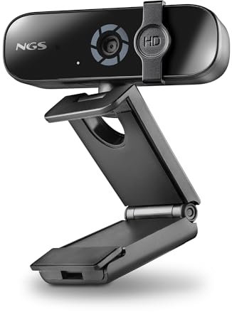 NGS XPRESSCAM 2000 - Webcam Full HD 2K (2560 x 1440), pour PC, Connexion 2.0 USB, Microphone Intégré