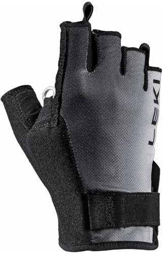 LEKI Handschuhe Fitness Nordic Walking »Nordic Active Shark« Schwarz Grau Gr. 10.0