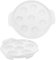 Beatifufu 2 Pezzi Piatti per Escargot Teglia da Forno Porcellana Bianco Design Francese per e Servizio