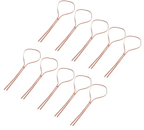 10 cuerdas de cuero sintético para sombrero de paja para personalizar sombreros de paja para manualidades, accesorios de proyecto