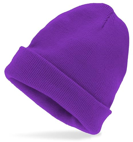 W WIDMANN MILANO Party Fashion - Beanie Mütze für Erwachsene | Strickmütze in Wolloptik, Kostüm Accessoire für 80er Jahre Mottoparty, Karneval, Apres Ski